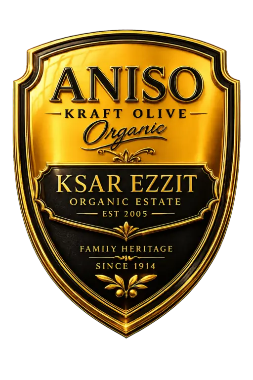 ANISO Kraft Olive · Ksar Ezzit Organic Estate · Héritage familial depuis 1914