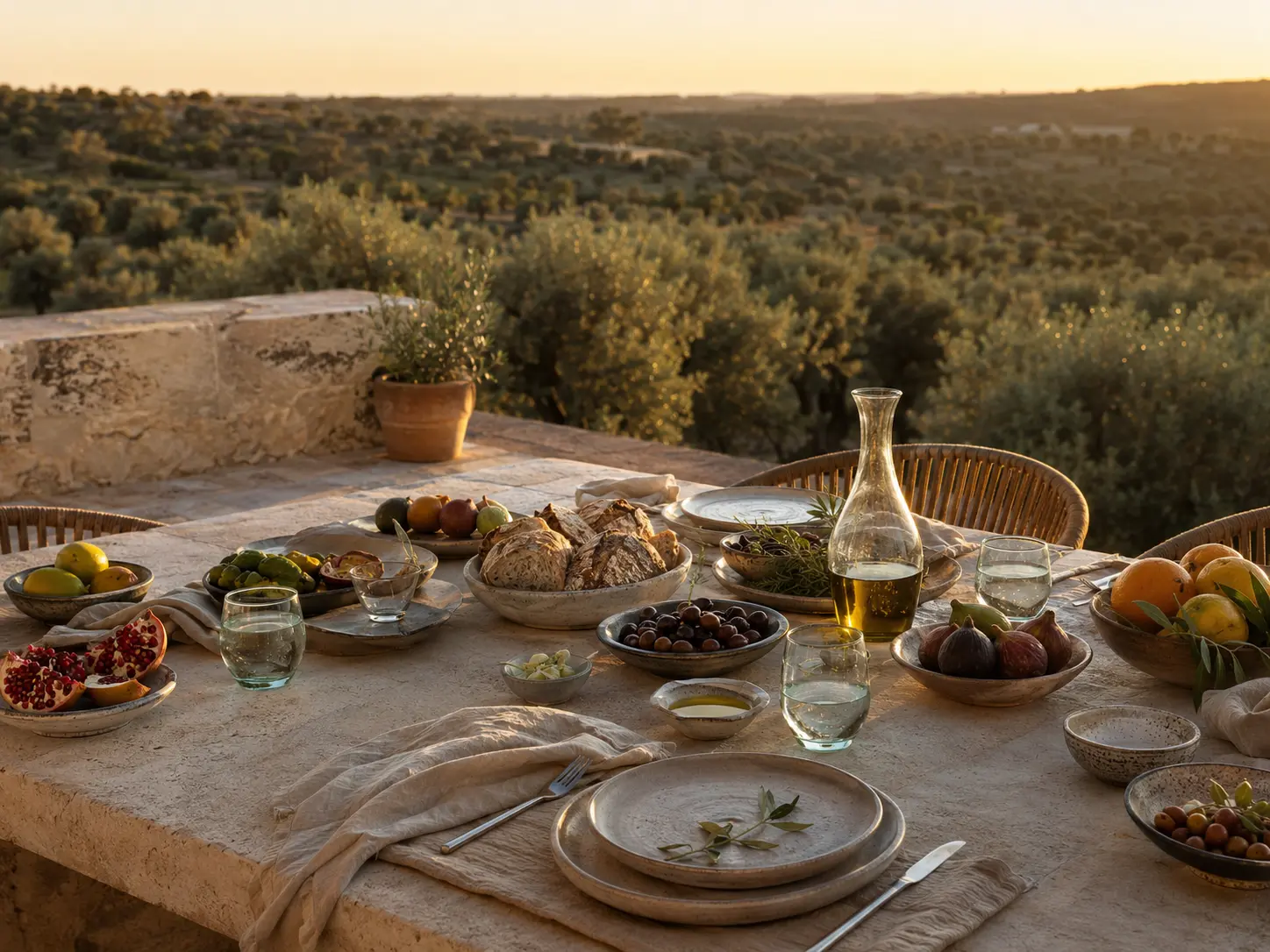 Restaurant und Estate Table auf Ksar Ezzit